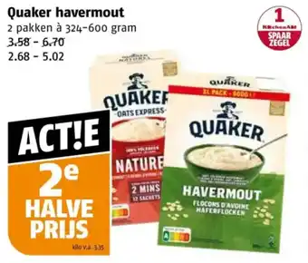 Poiesz Quaker havermout aanbieding