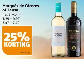 Poiesz Marqués de Cáceres of Zensa aanbieding