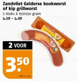 Poiesz Zandvliet Gelderse kookworst of kip grillworst aanbieding