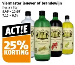 Poiesz Viermaster jenever of brandewijn aanbieding