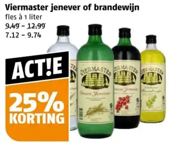 Poiesz Viermaster jenever of brandewijn aanbieding