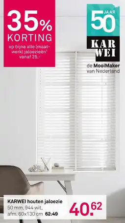 Karwei Karwei houten jaloezie aanbieding