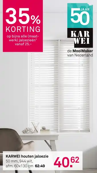 Karwei Karwei houten jaloezie aanbieding
