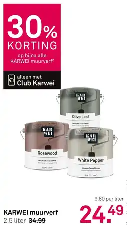Karwei Karwei muurverf aanbieding