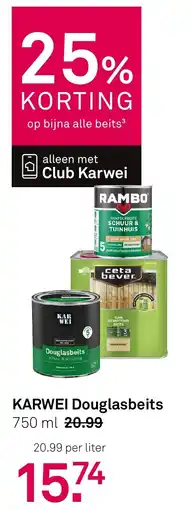 Karwei Karwei douglasbeits aanbieding