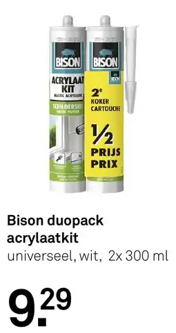 Karwei Bison duopack acrylaatkit aanbieding