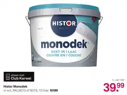Karwei Histor Monodek aanbieding