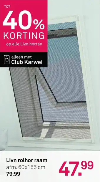 Karwei Livn rolhor raam aanbieding