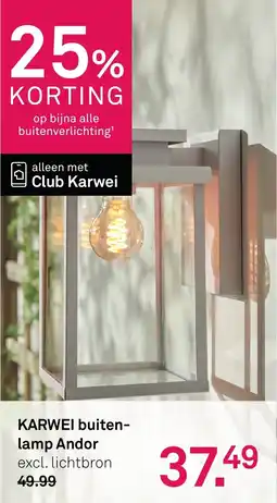 Karwei Karwei buitenlamp andor aanbieding