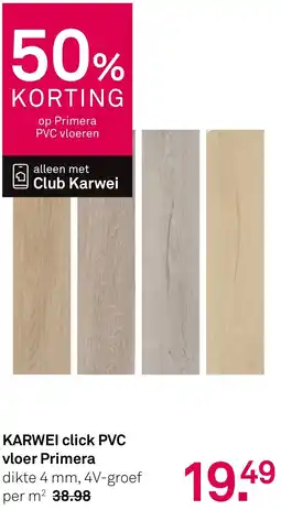 Karwei Karwei click PVC vloer Primera aanbieding