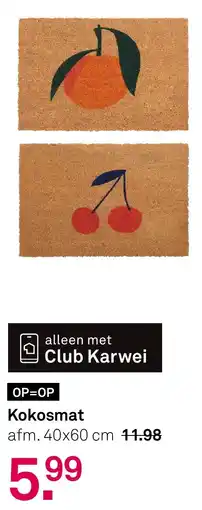 Karwei Kokosmat aanbieding