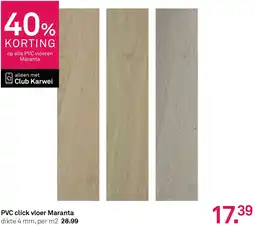 Karwei PVC click vloer Maranta aanbieding