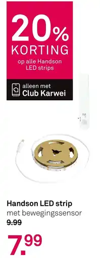 Karwei Handson LED strip aanbieding