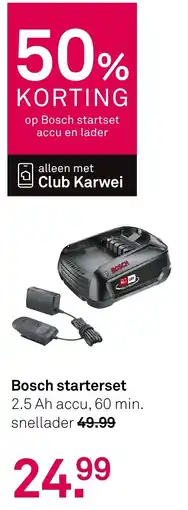Karwei Bosch starterset aanbieding