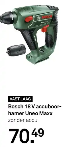 Karwei Bosch 18 V accuboor- hamer Uneo Maxx aanbieding