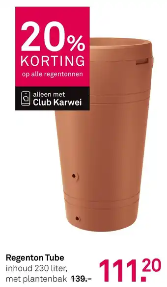 Karwei Regenton Tube aanbieding