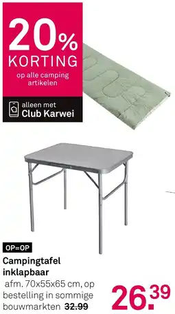 Karwei Campingtafel inklapbaar aanbieding
