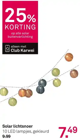 Karwei Solar lichtsnoer aanbieding