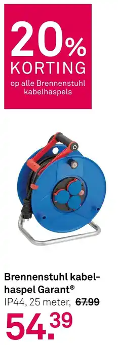 Karwei Brennenstuhl kabelhaspel Garant aanbieding