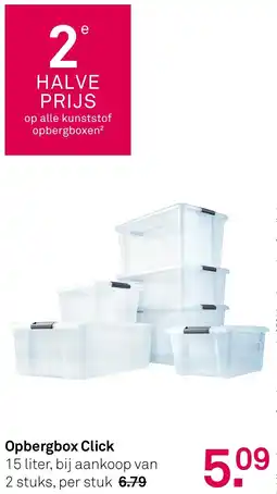 Karwei Opbergbox Click aanbieding