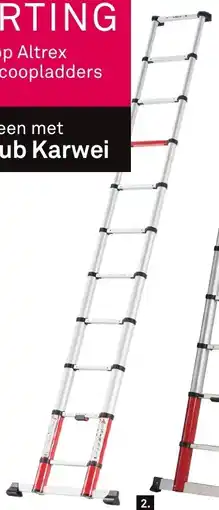 Karwei Altrex telescoopladder Smart Up Go aanbieding