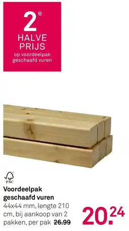 Karwei Voordeelpak geschaafd vuren aanbieding