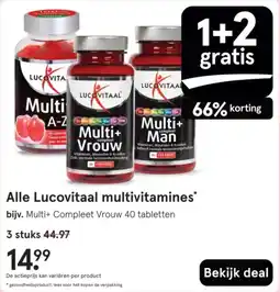 Etos Alle Lucovitaal multivitamines aanbieding
