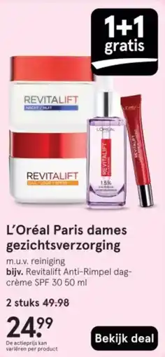 Etos L'Oréal Paris dames gezichtsverzorging aanbieding