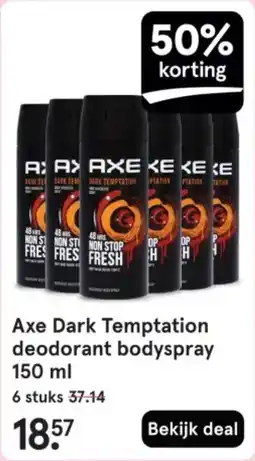 Etos Axe Dark Temptation deodorant bodyspray aanbieding