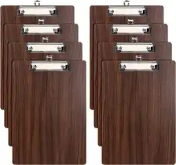 Amazon [8 stuks] A4 klembord van hout, klembord met metalen clip, clipboard notitieblokhouder, schrijfbord aanbieding