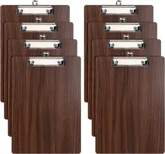 Amazon [8 stuks] A4 klembord van hout, klembord met metalen clip, clipboard notitieblokhouder, schrijfbord aanbieding