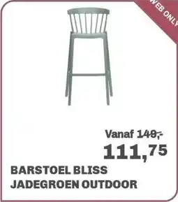 Trendhopper Barstoel Bliss Jadegroen Outdoor aanbieding