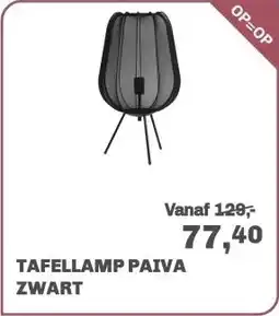 Trendhopper Tafellamp Paiva zwart aanbieding