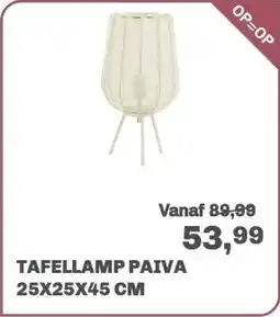Trendhopper Tafellamp Paiva 25x25x45 cm aanbieding
