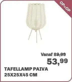 Trendhopper Tafellamp Paiva 25x25x45 cm aanbieding