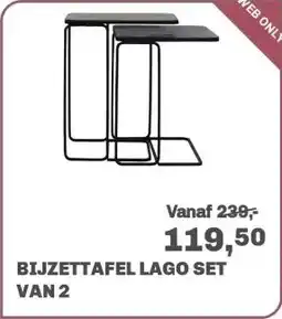 Trendhopper Bijzettafel Lago set van 2 aanbieding