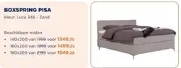 TotaalBED BOXSPRING PISA aanbieding