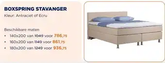 TotaalBED BOXSPRING STAVANGER aanbieding