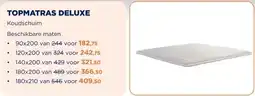 TotaalBED TOPMATRAS DELUXE aanbieding