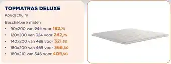 TotaalBED TOPMATRAS DELUXE aanbieding