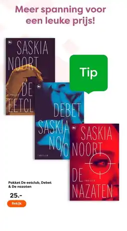 The Read Shop Pakket De eetclub, Debet & De nazaten aanbieding