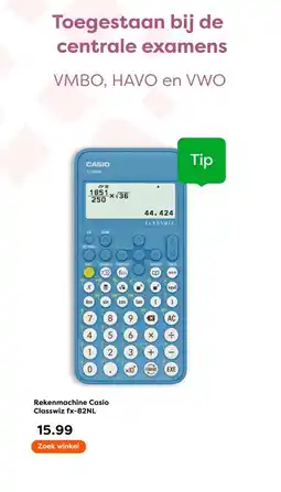 The Read Shop Rekenmachine Casio Classwiz fx-82NL aanbieding