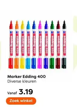 The Read Shop Marker Edding 400 Diverse kleuren aanbieding