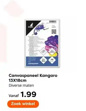 The Read Shop Canvaspaneel Kangaro aanbieding