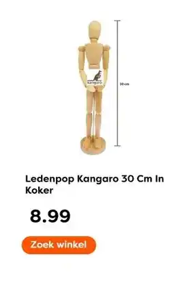 The Read Shop Ledenpop Kangaro 30 Cm In aanbieding