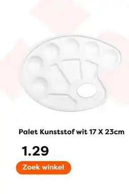 The Read Shop Palet Kunststof wit 17 X 23cm aanbieding