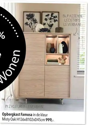 Pronto wonen Opbergkast Famosa aanbieding