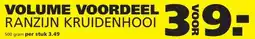 Ranzijn VOLUME VOORDEEL RANZIJN KRUIDENHOOI aanbieding