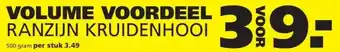 Ranzijn VOLUME VOORDEEL RANZIJN KRUIDENHOOI aanbieding