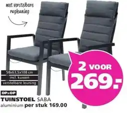 Ranzijn TUINSTOEL SABA aanbieding